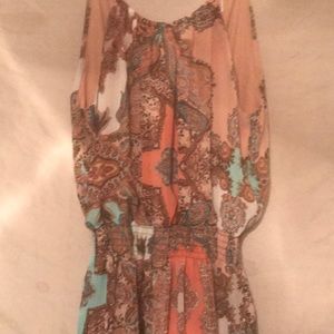 Allison Olivia size small romper in pink paisley